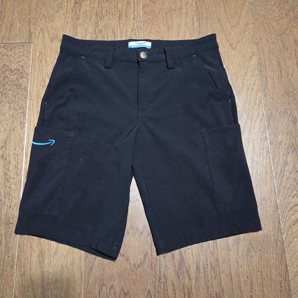 Amazon Delivery Cargo Shorts Luly Yang Black Small Smile Official Employee